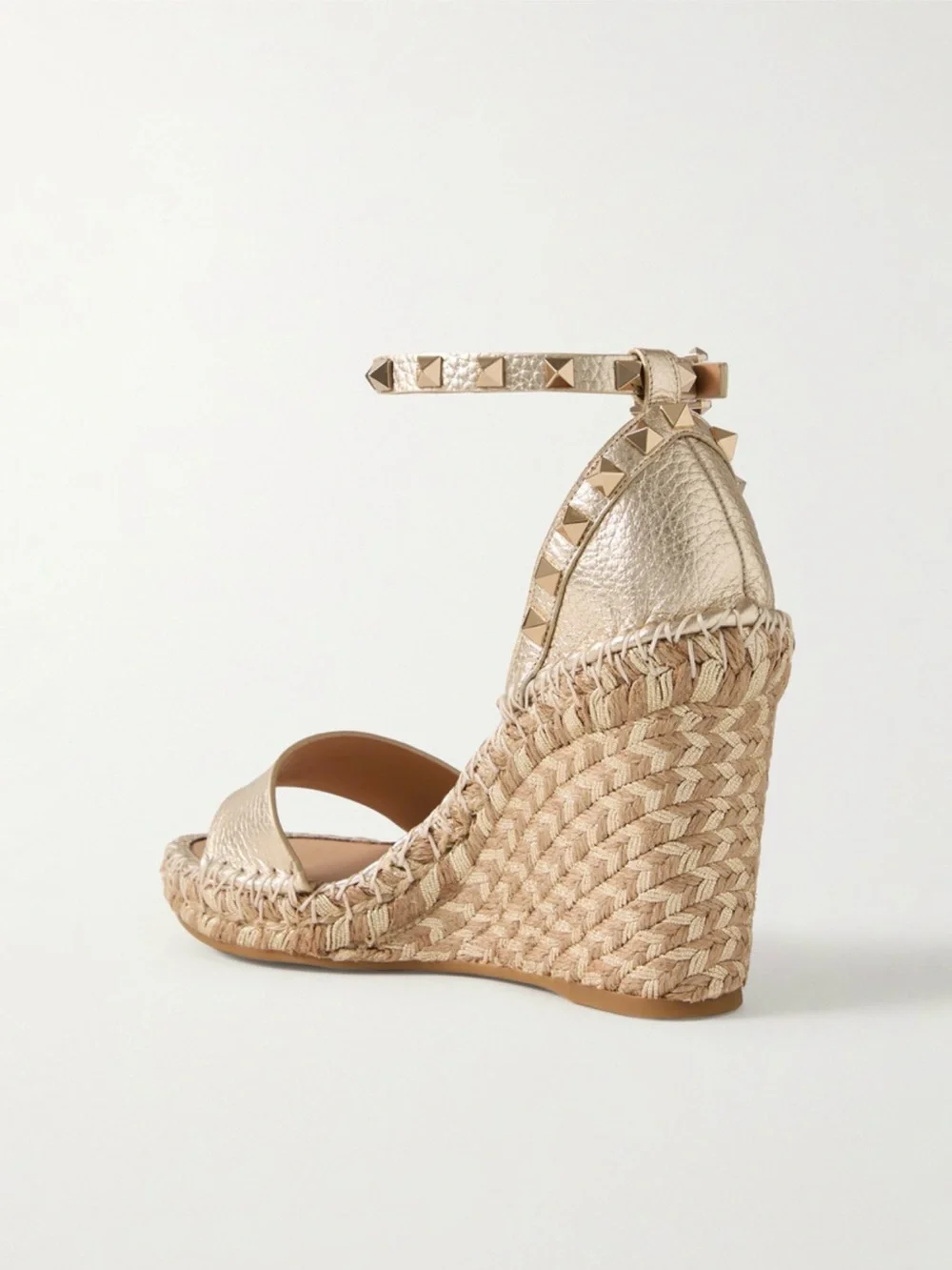 Valentino Garavani Rockstud 105 wedge sandal